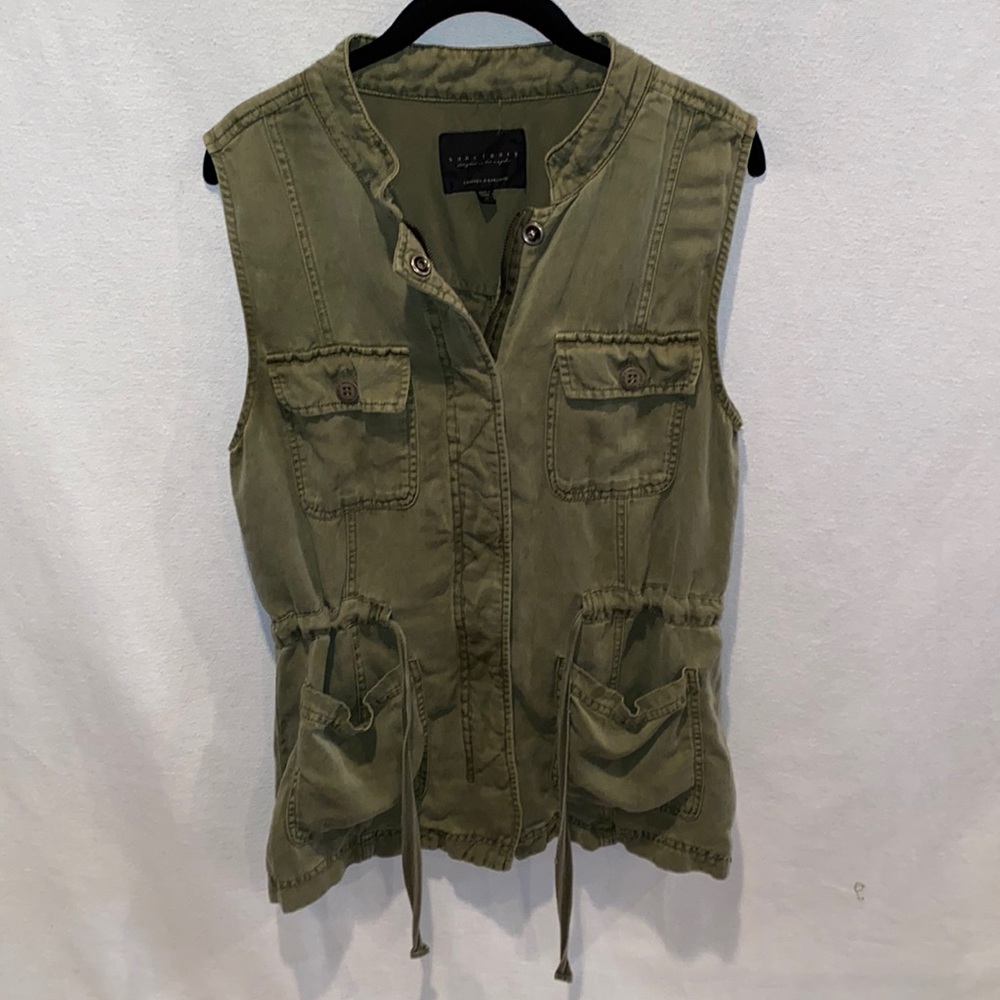 Sanctuary Olive Utility Vest